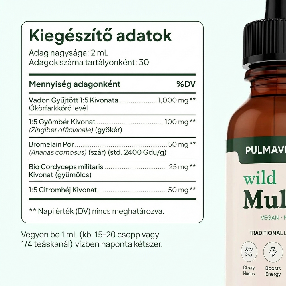 Pulmavi Labs – Ökörfarkkóró cseppek