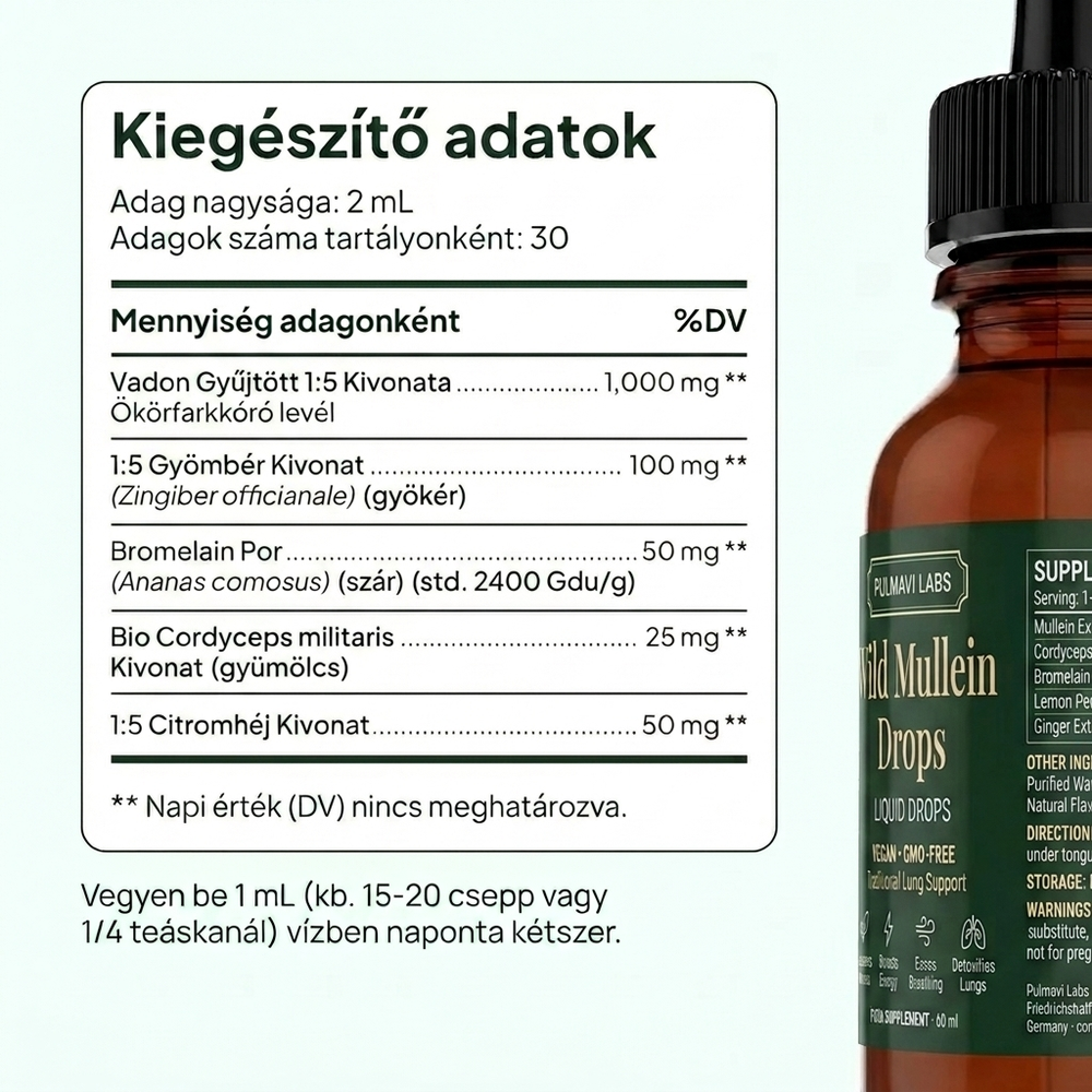 Pulmavi Labs – Ökörfarkkóró cseppek